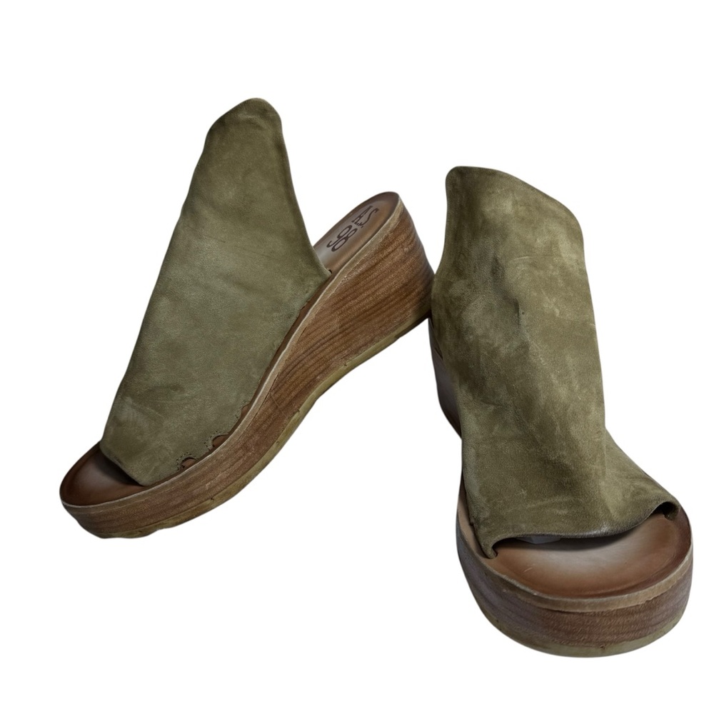 A.S. 98 Niels Suede Platform Wedge Sandals – Africa | Size 41 (US 10–10.5)